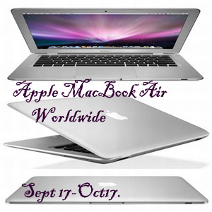 Free Blogger Opportunity – Apple MacBook Air