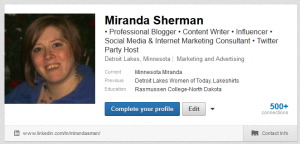 Miranda Sherman LinkedIn