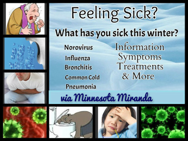You're sick and these are your symptoms 